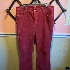 St John’s Bay Bootcut Burgundy Corduroy Pants